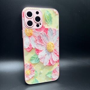 iPhone 13 Pro Max Floral 3D Effect Cell Phone Case